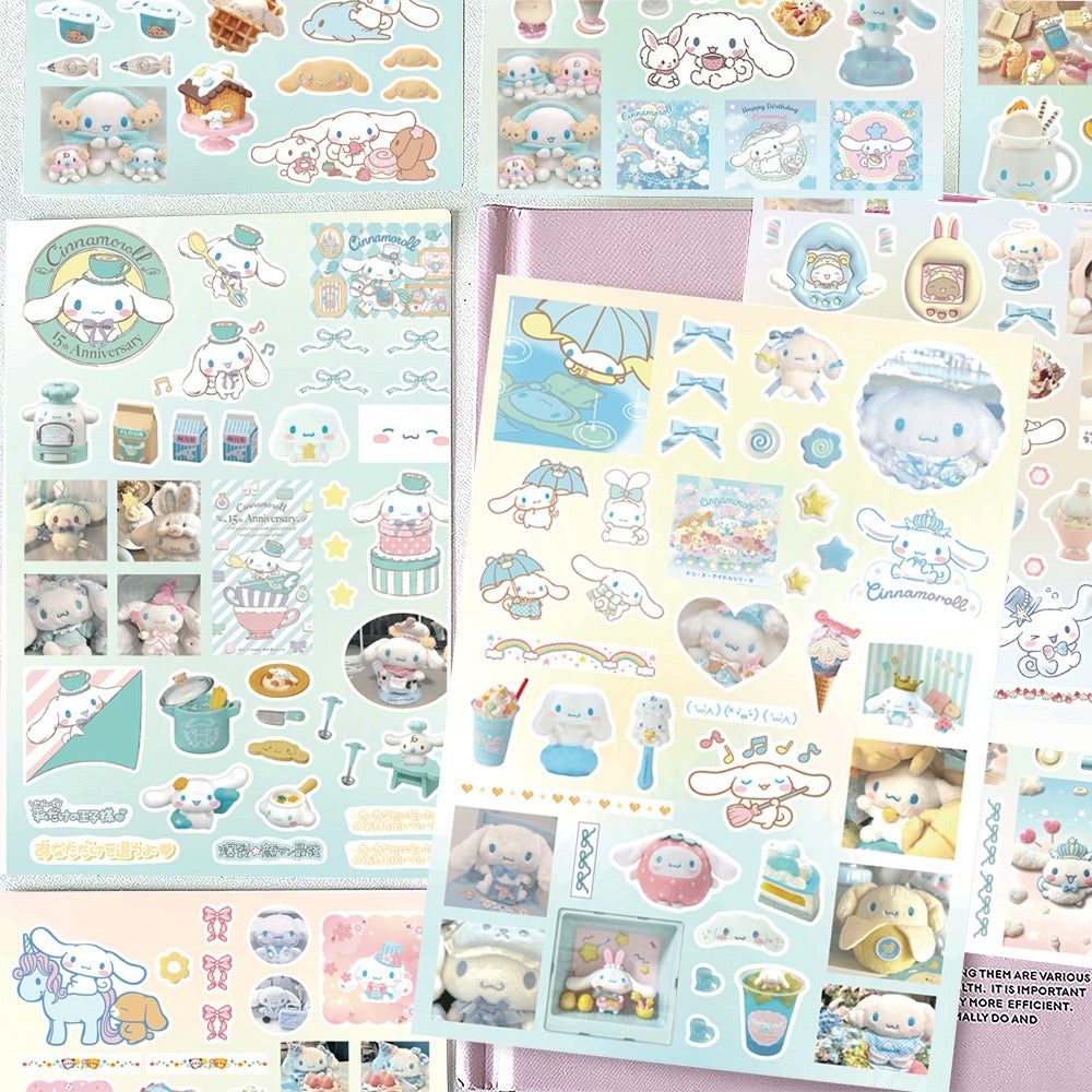 8 Sheets Cinnamoroll Stickers B