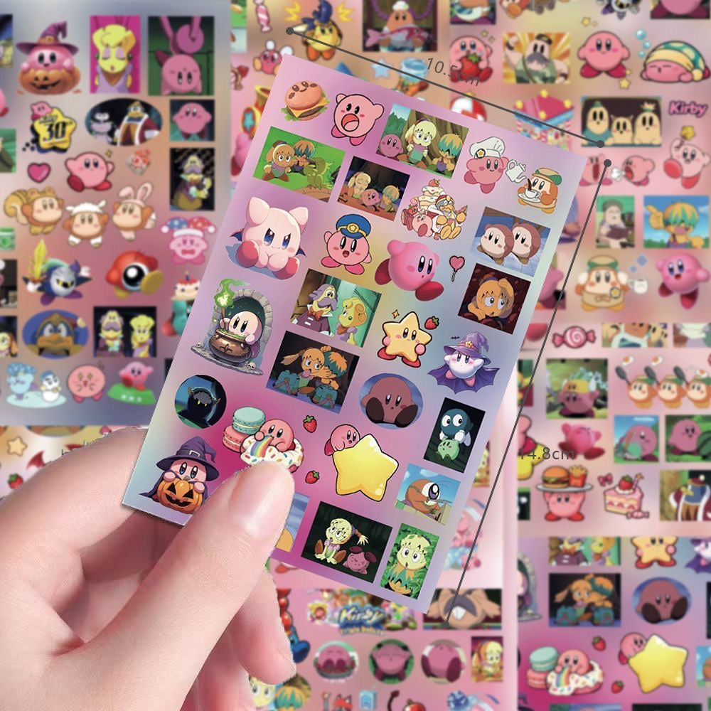 8 Sheets Kirby Stickers