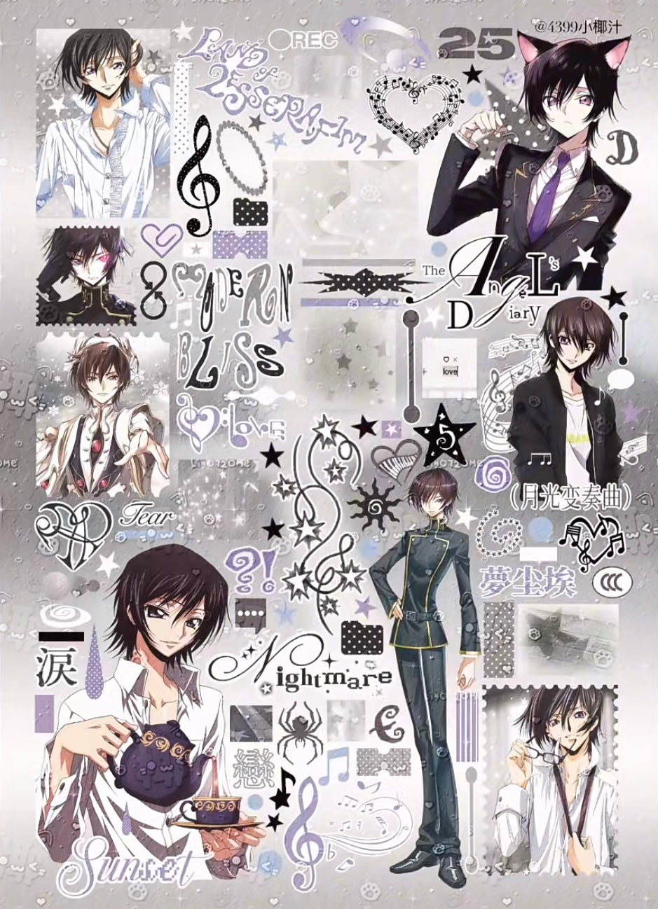 【Pre-Order】A Mix of 35 Anime Sticker Book(Single Pages Can Be Purchased Individually)
