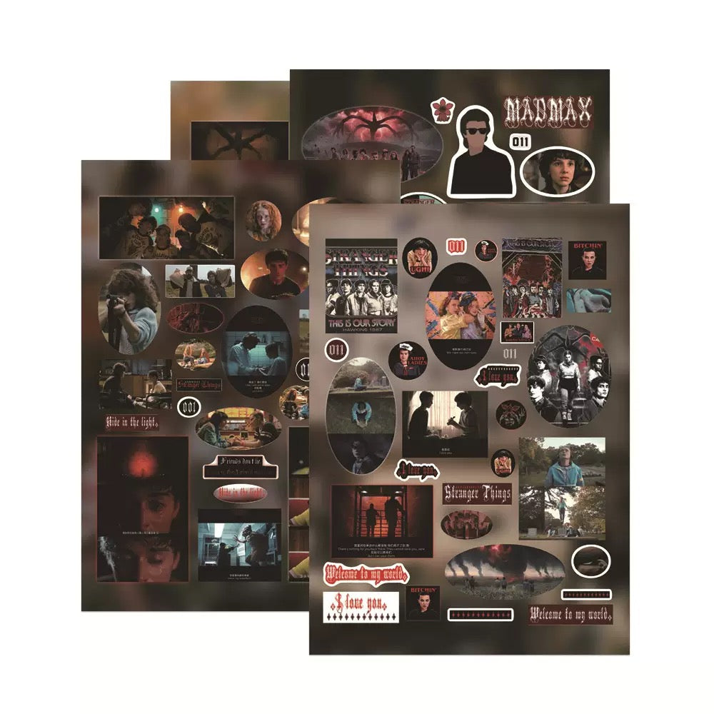 8 Sheets Stranger Things Stickers B