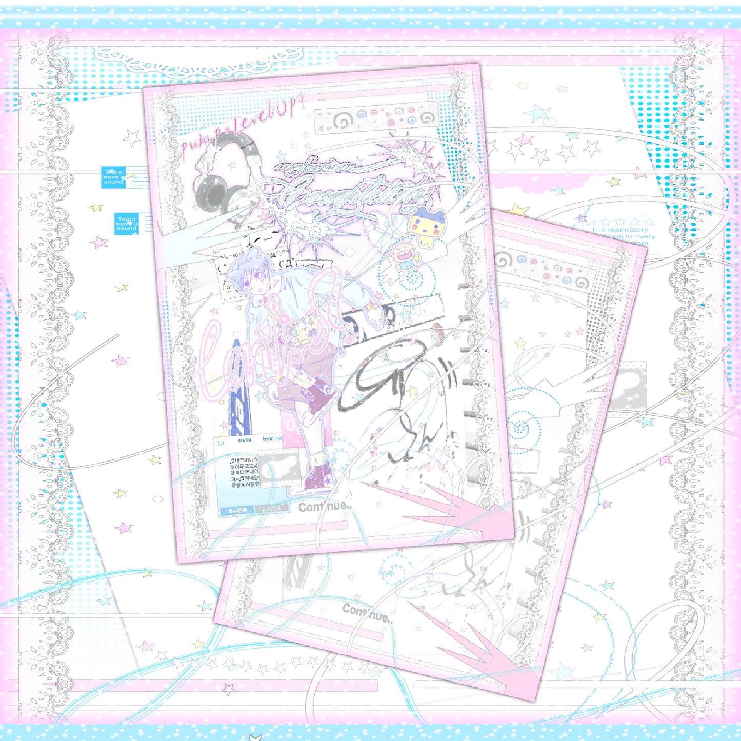 【Pre-Order】50Pages Pump Level Up Sticker Book