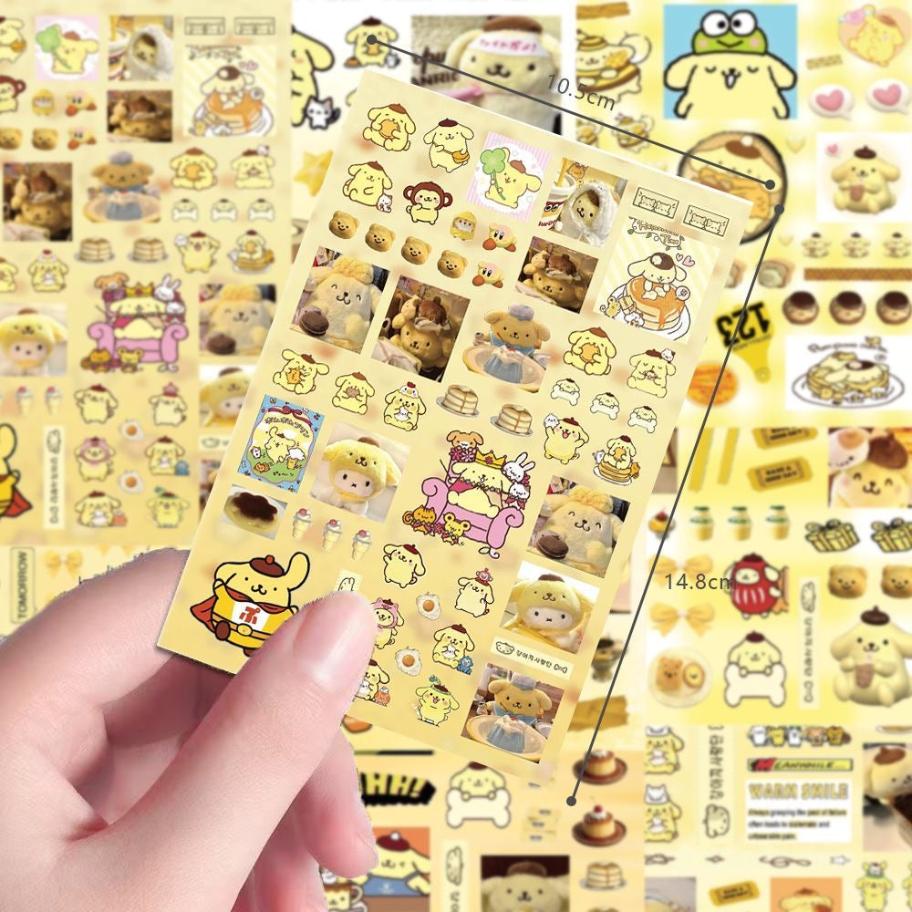 8 Sheets Pompompurin Stickers Style C