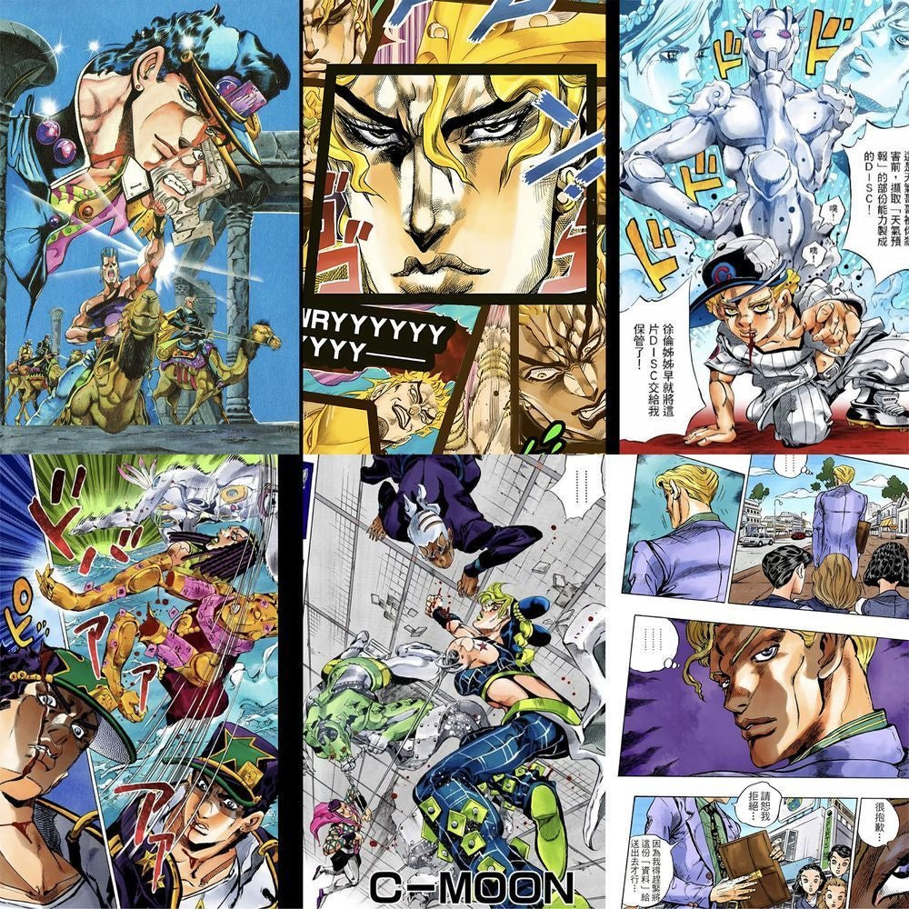 60Pcs JoJo's Bizarre Adventure Fateful Tension Stickers A