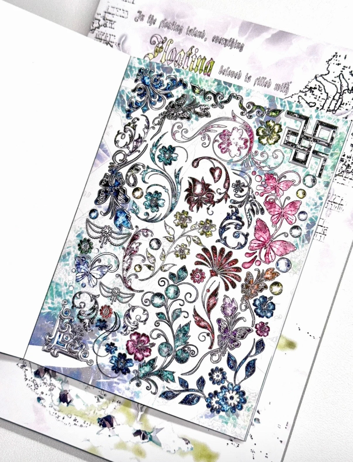 【Pre-Order】40Pages Floating Island Sticker Book