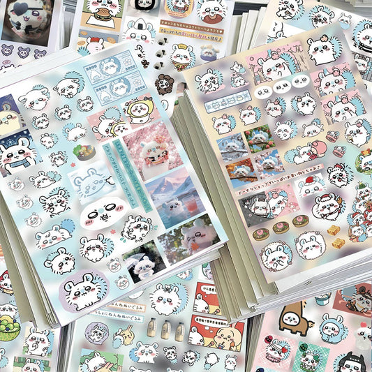 8 Sheets Chiikawa Momonga Stickers