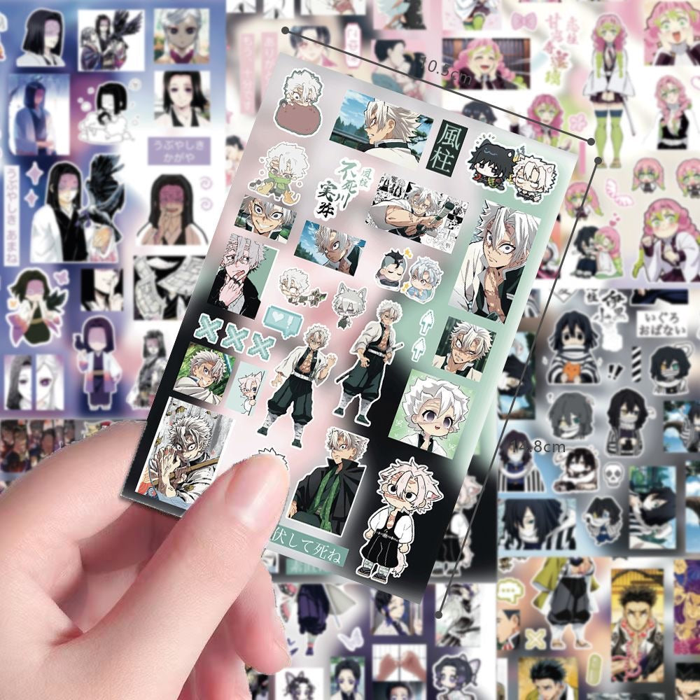 8 Sheets Demon Slayer Stickers B