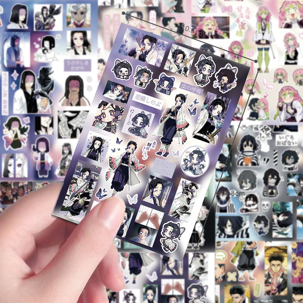 8 Sheets Demon Slayer Stickers B