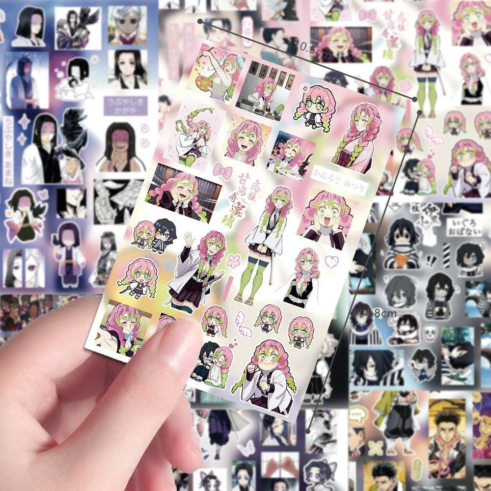 8 Sheets Demon Slayer Stickers B