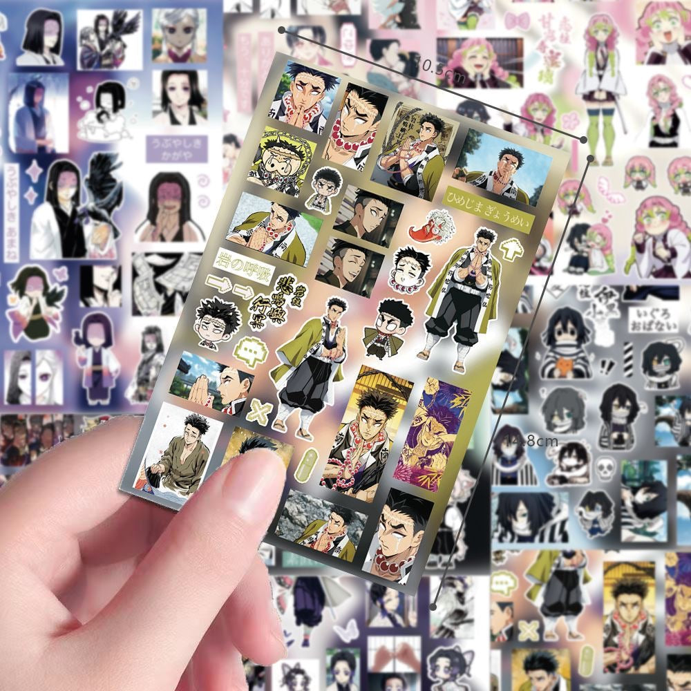 8 Sheets Demon Slayer Stickers B