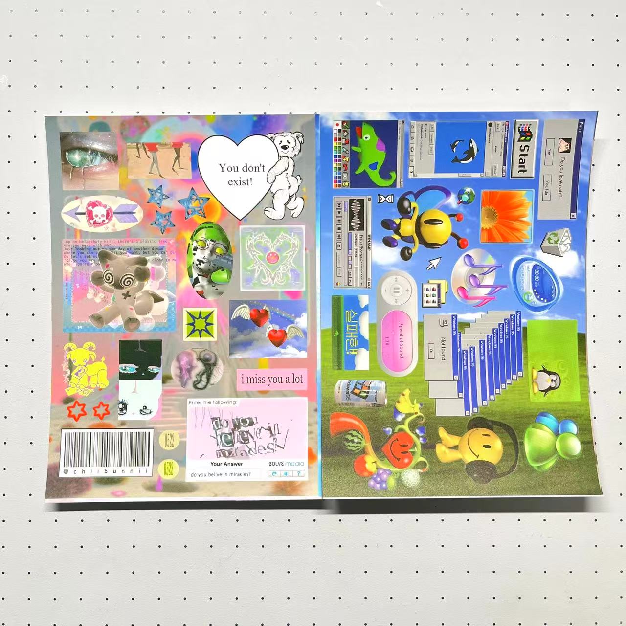 8 Sheets Frutiger-Aero Stickers