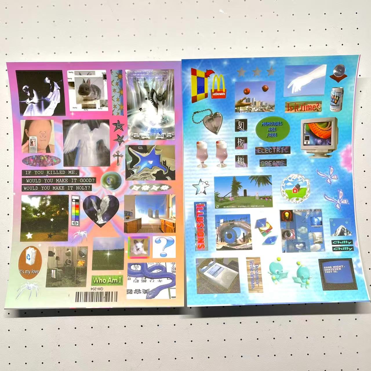 8 Sheets Frutiger-Aero Stickers