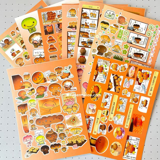 8 Sheets Kogepan Stickers