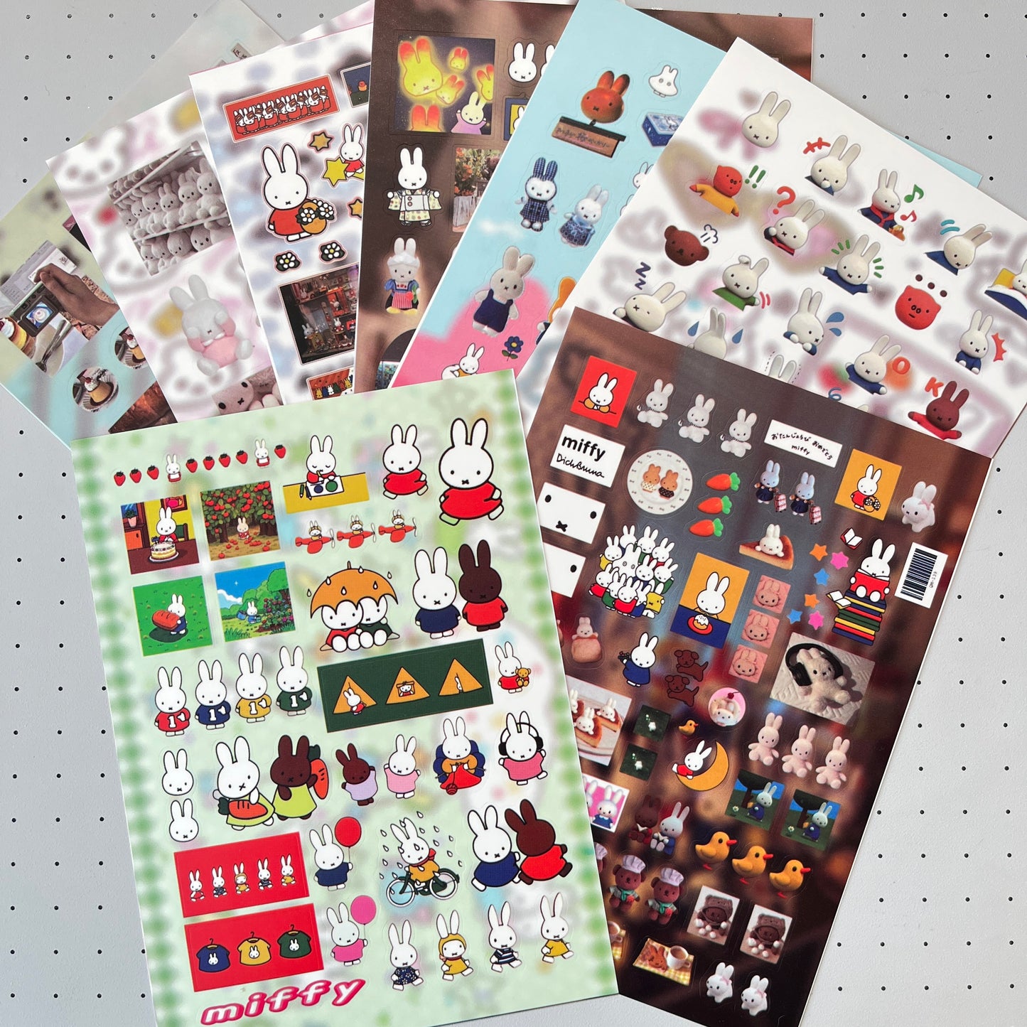 8 Sheets Miffy Stickers