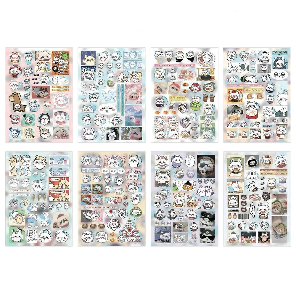 8 Sheets Momonga Stickers