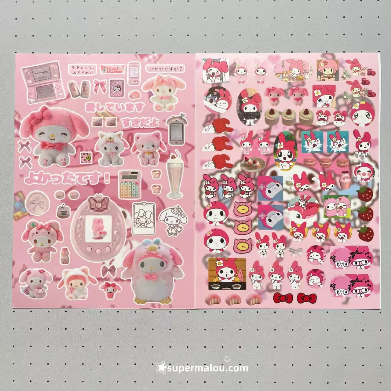 8 Sheets My Melody Stickers