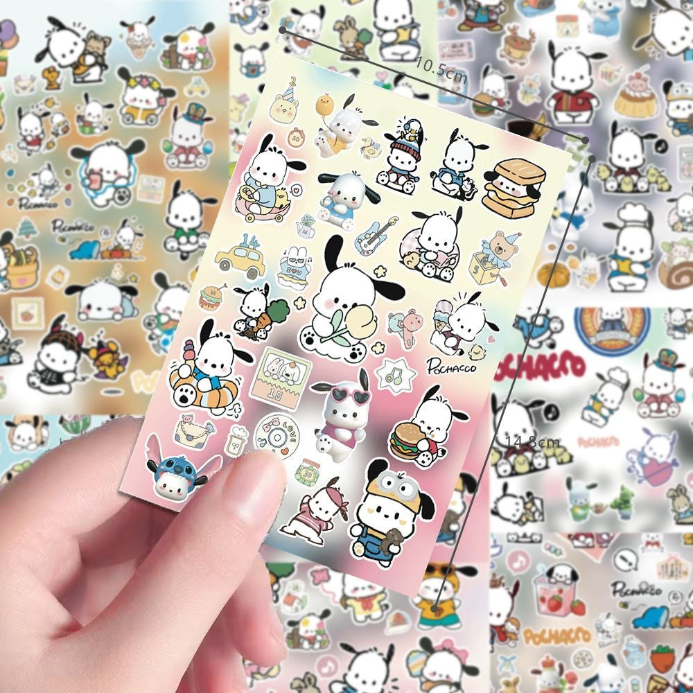 8 Sheets Pochacco Stickers