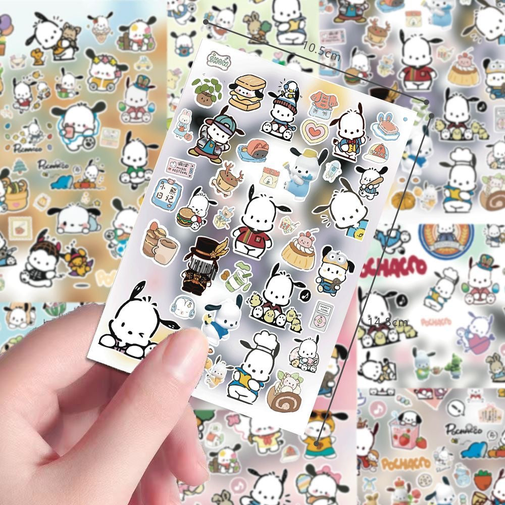 8 Sheets Pochacco Stickers