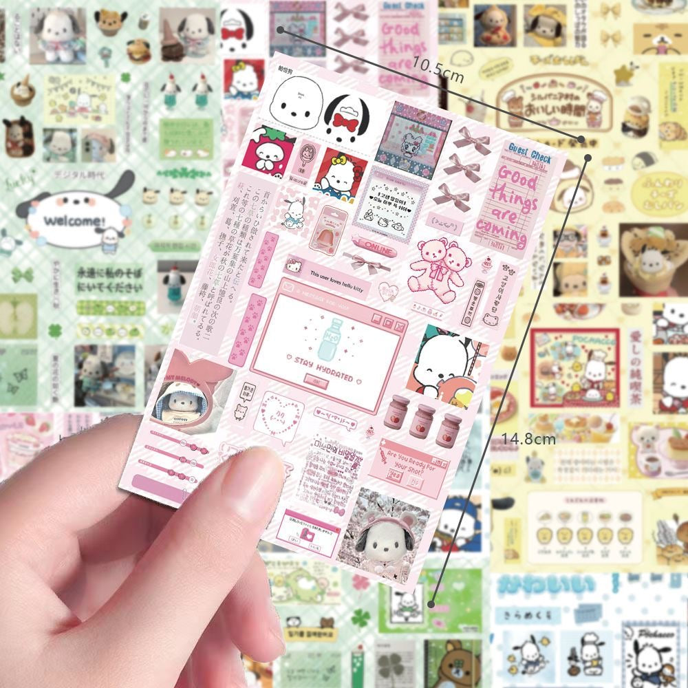 8 Sheets Pochacco Stickers