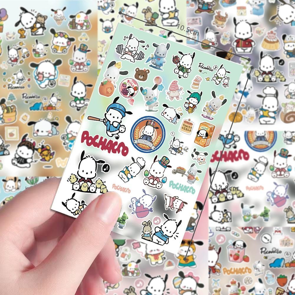 8 Sheets Pochacco Stickers