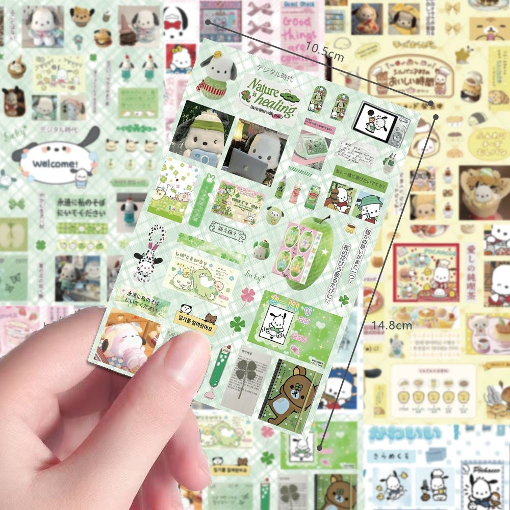 8 Sheets Pochacco Stickers