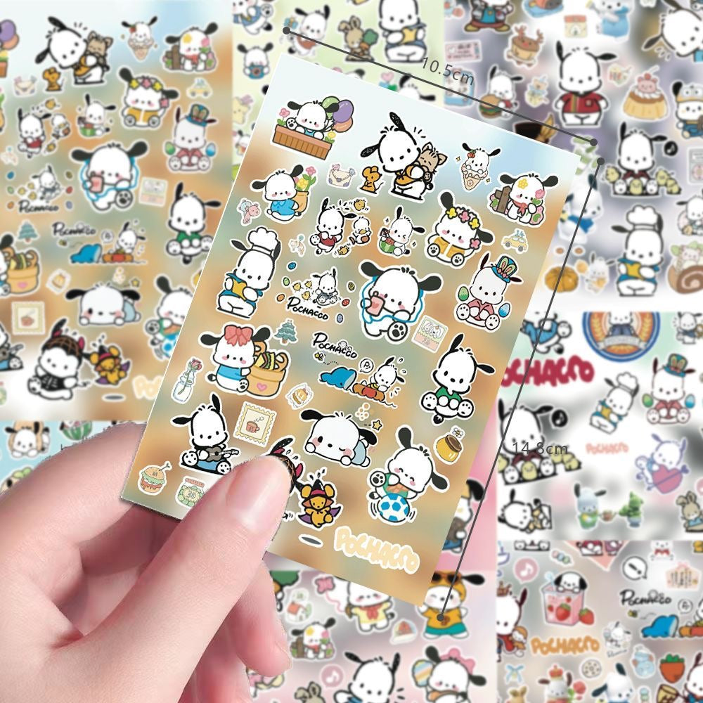 8 Sheets Pochacco Stickers