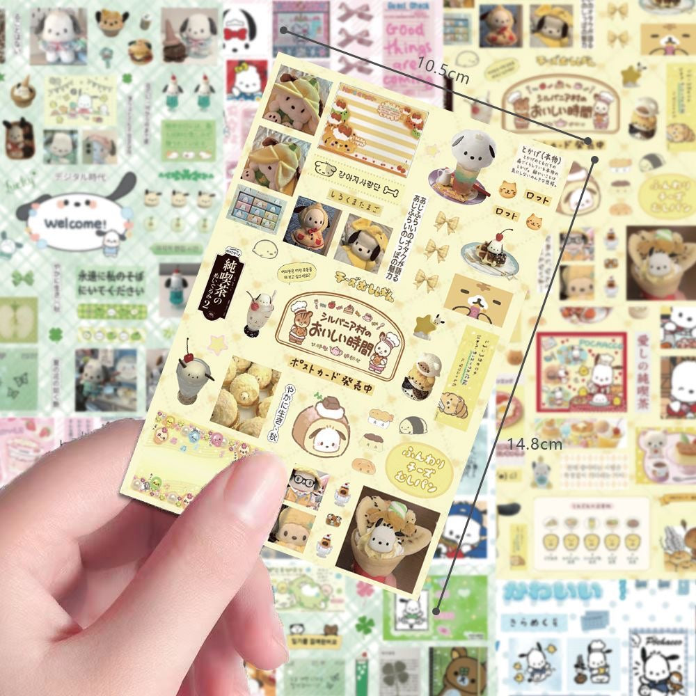 8 Sheets Pochacco Stickers