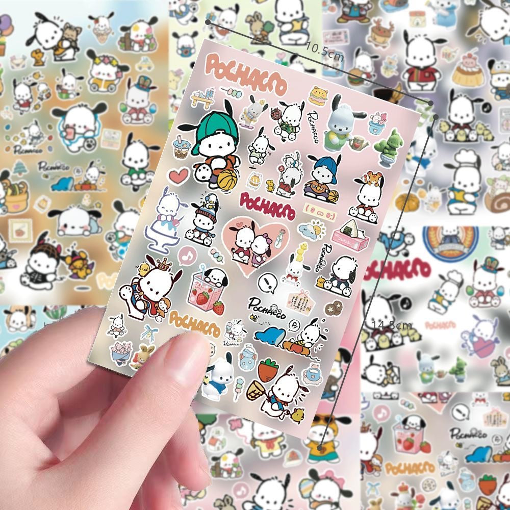8 Sheets Pochacco Stickers