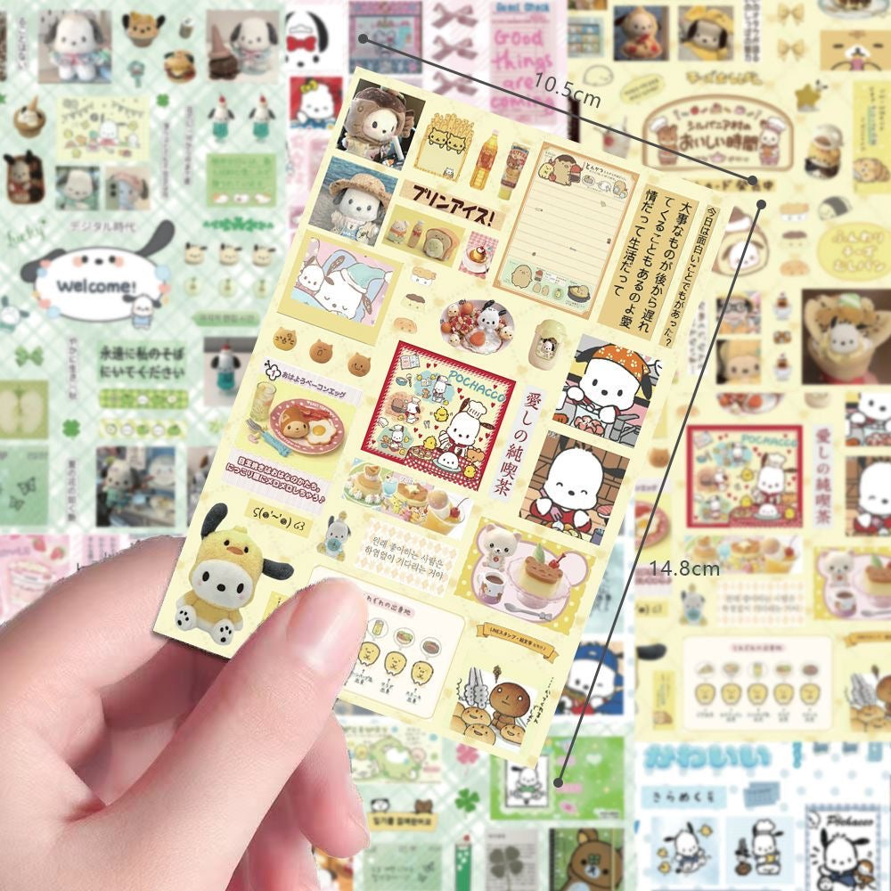 8 Sheets Pochacco Stickers