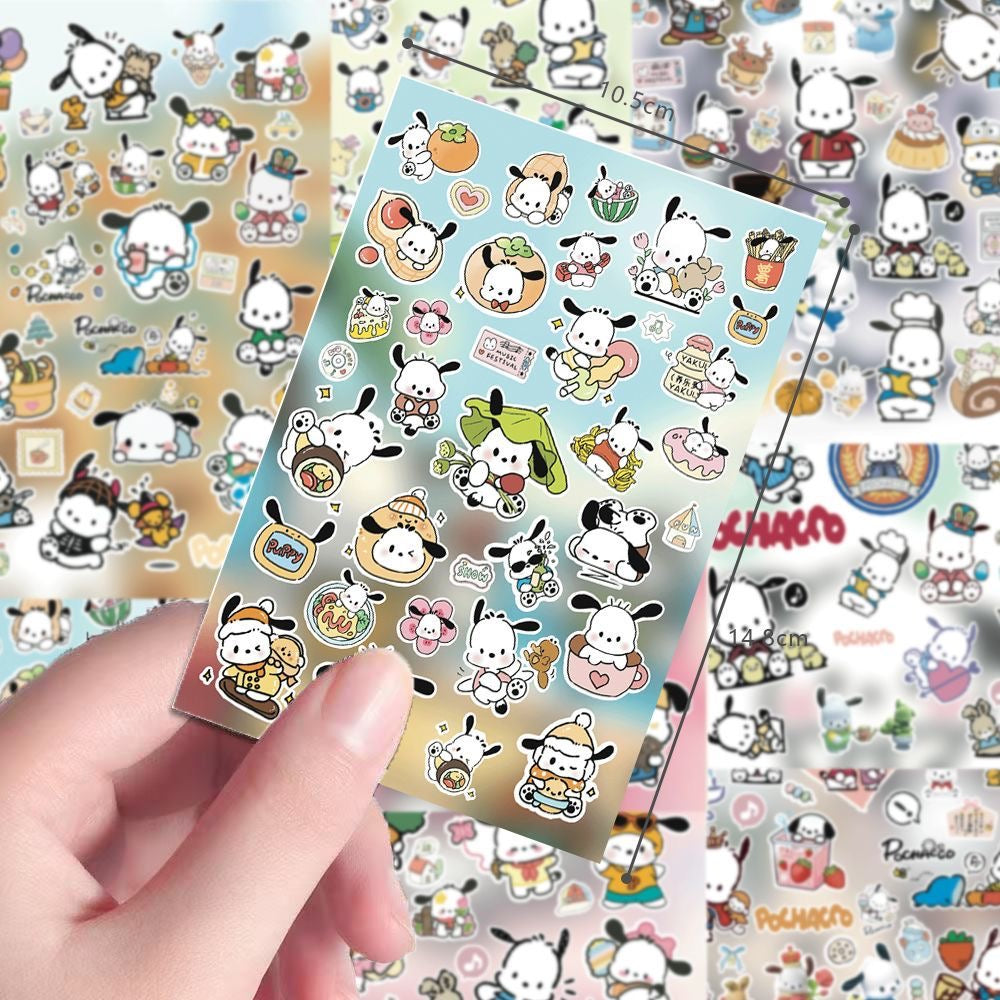 8 Sheets Pochacco Stickers