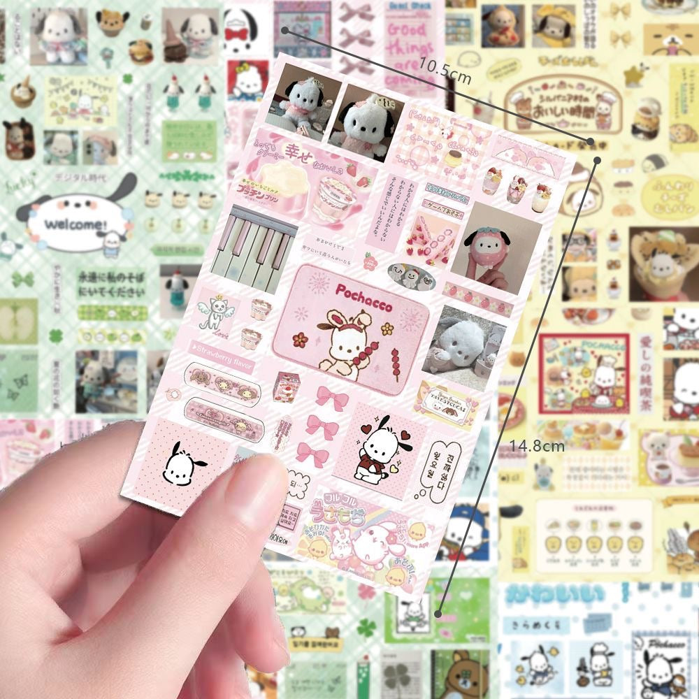 8 Sheets Pochacco Stickers