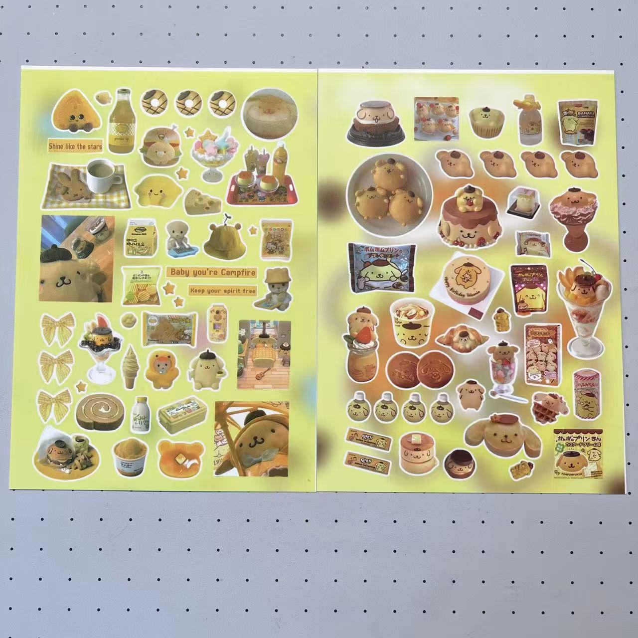 8 Sheets Pompompurin Stickers