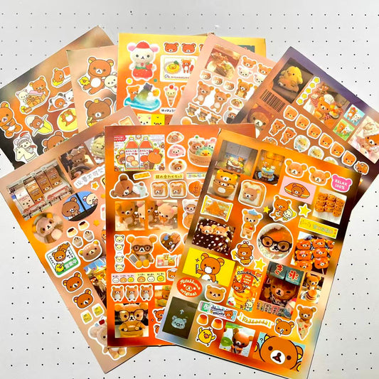 8 Sheets Rilakkuma Stickers
