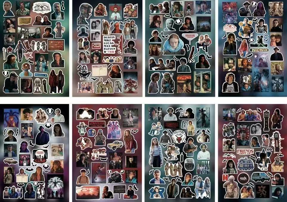 8 Sheets Stranger Things Stickers