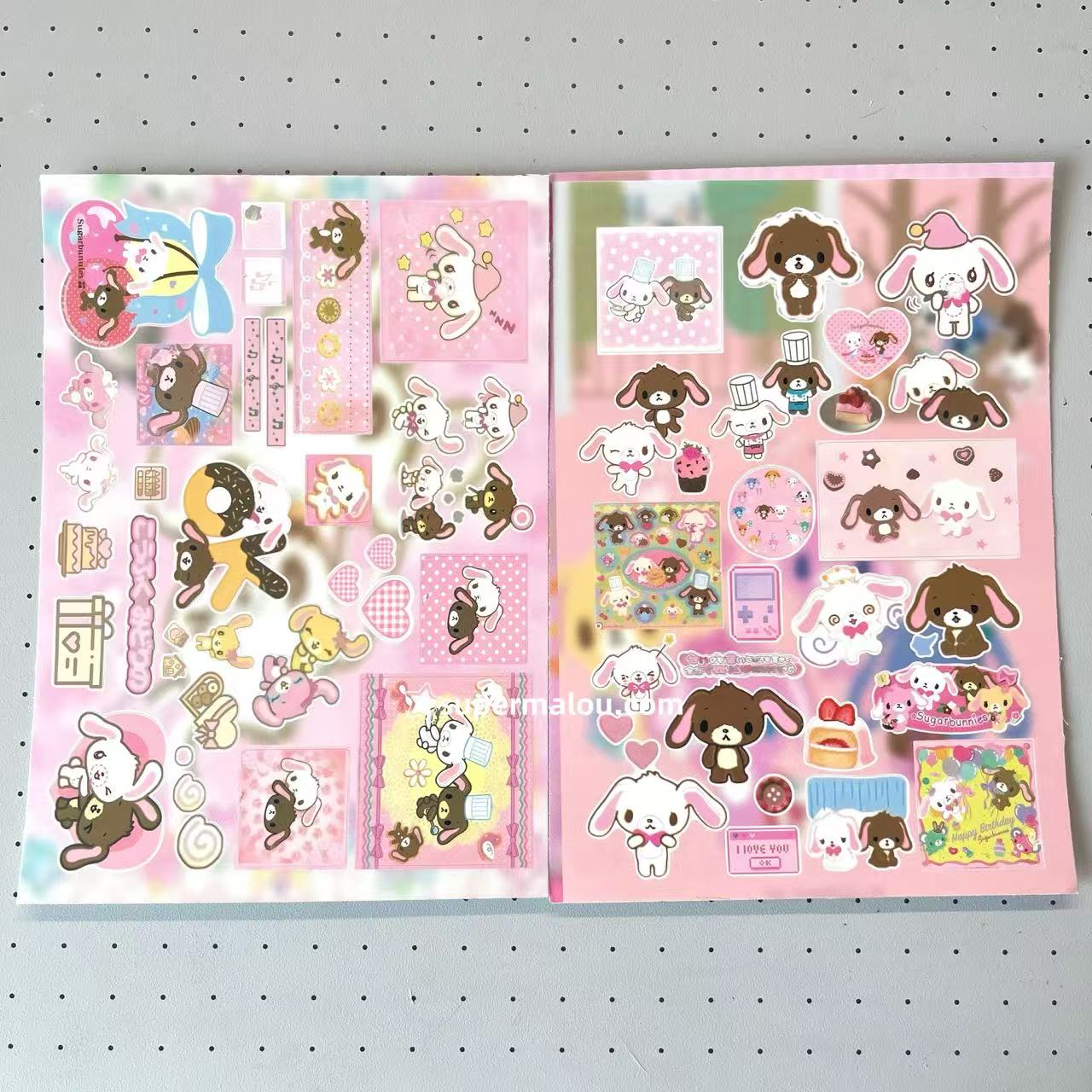 8 Sheets Sugarbunnies Stickers A