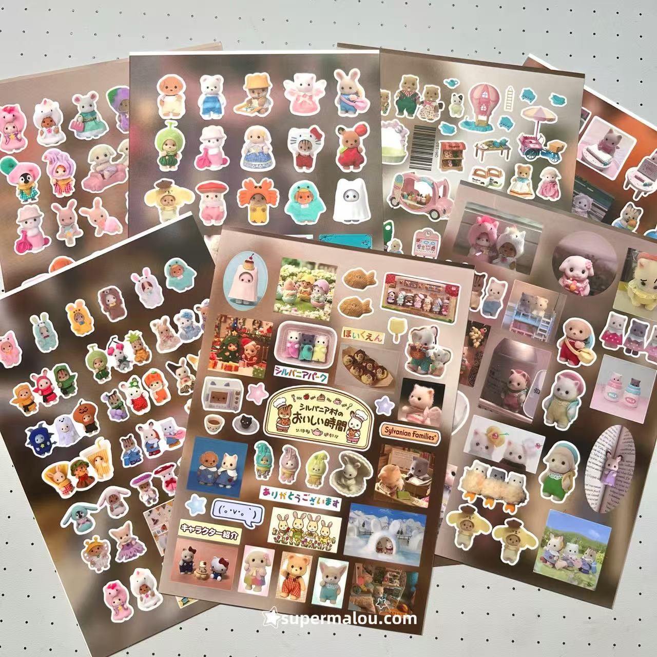 8 Sheets Sylvanian Families Stickers