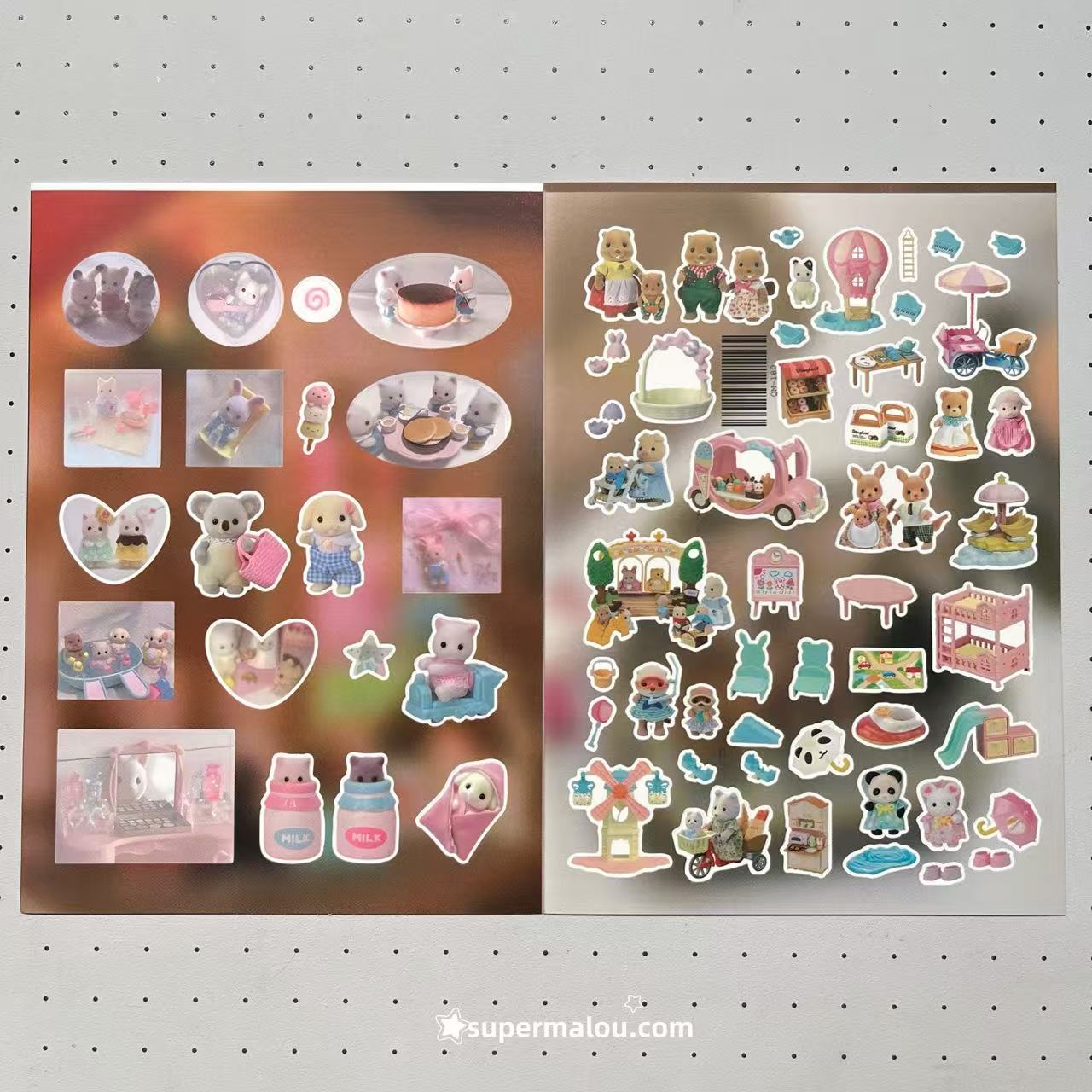 8 Sheets Sylvanian Families Stickers