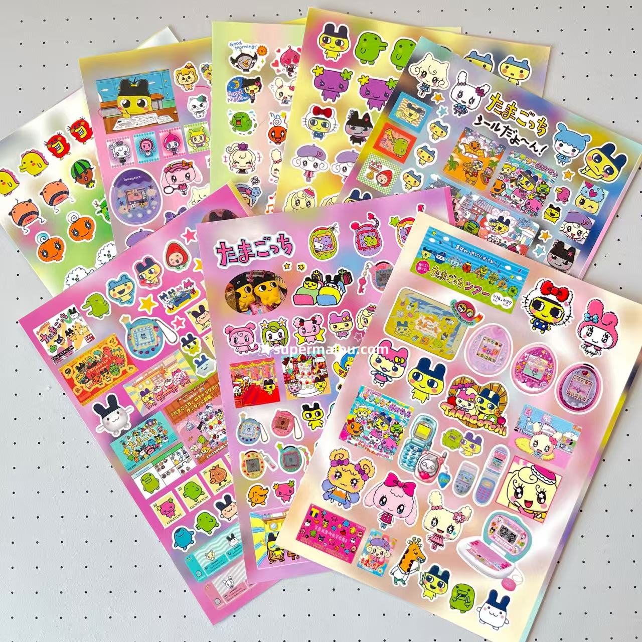 8 Sheets Tamagotchi Stickers