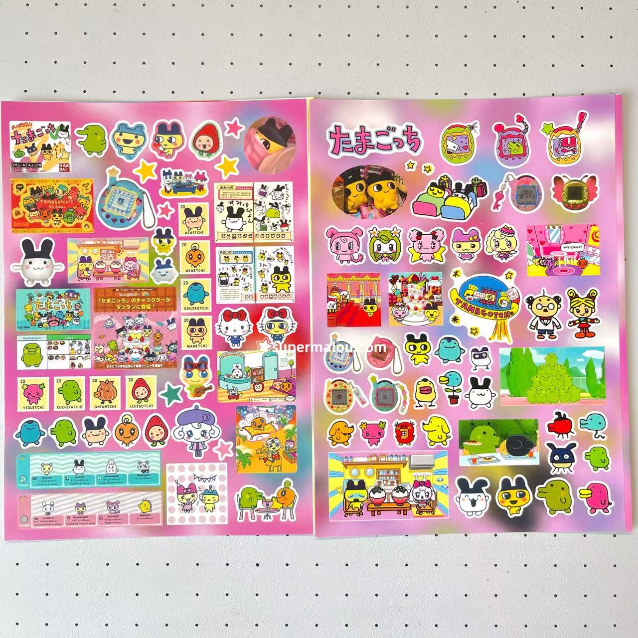 8 Sheets Tamagotchi Stickers