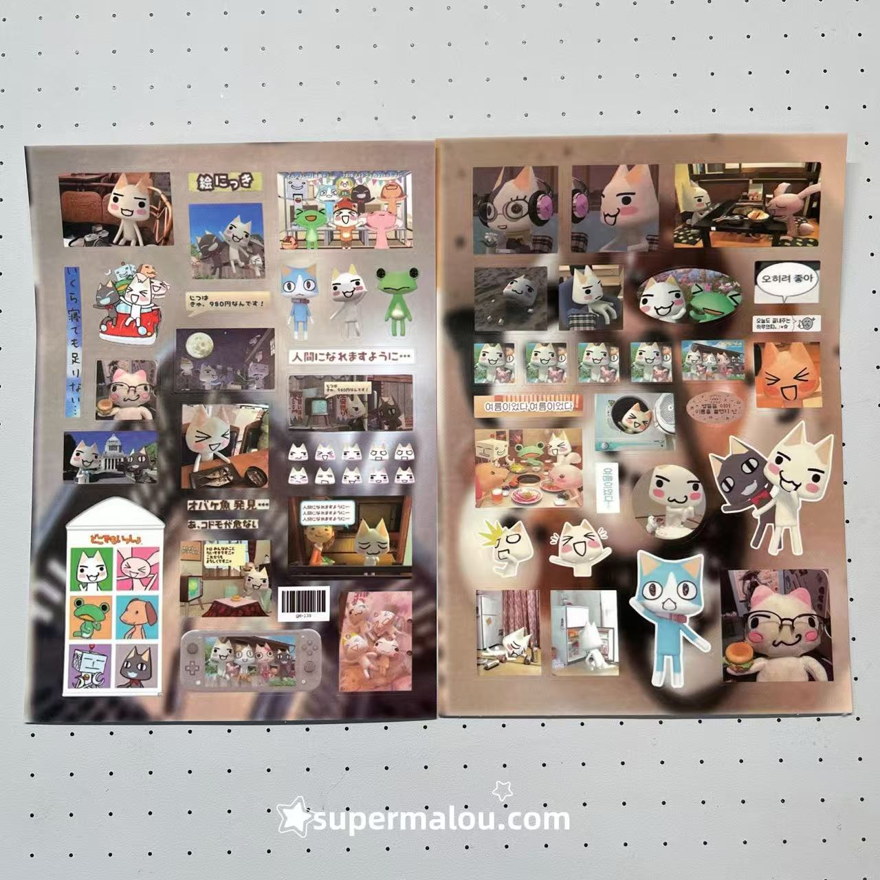 8 Sheets Toro Cat Stickers