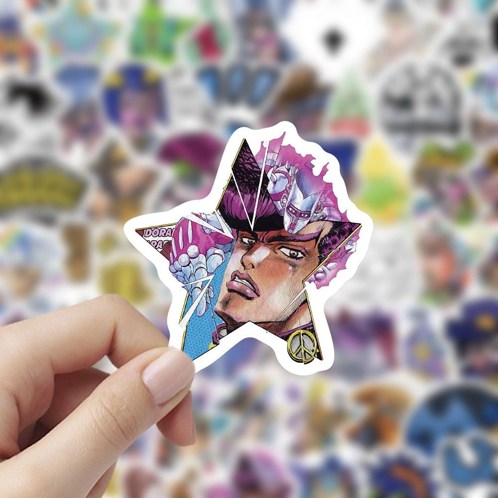 100Pcs Jojo's Bizarre Adventure Star Stickers