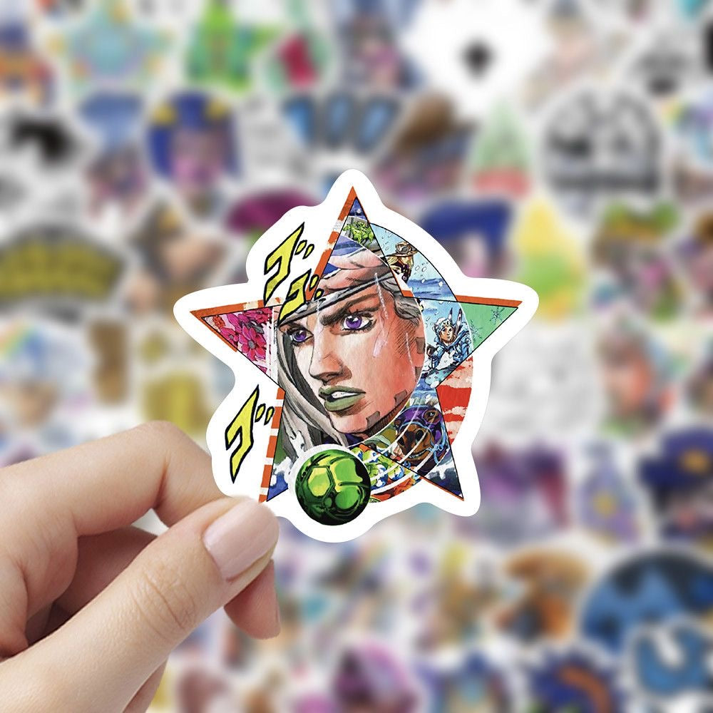 100Pcs Jojo's Bizarre Adventure Star Stickers