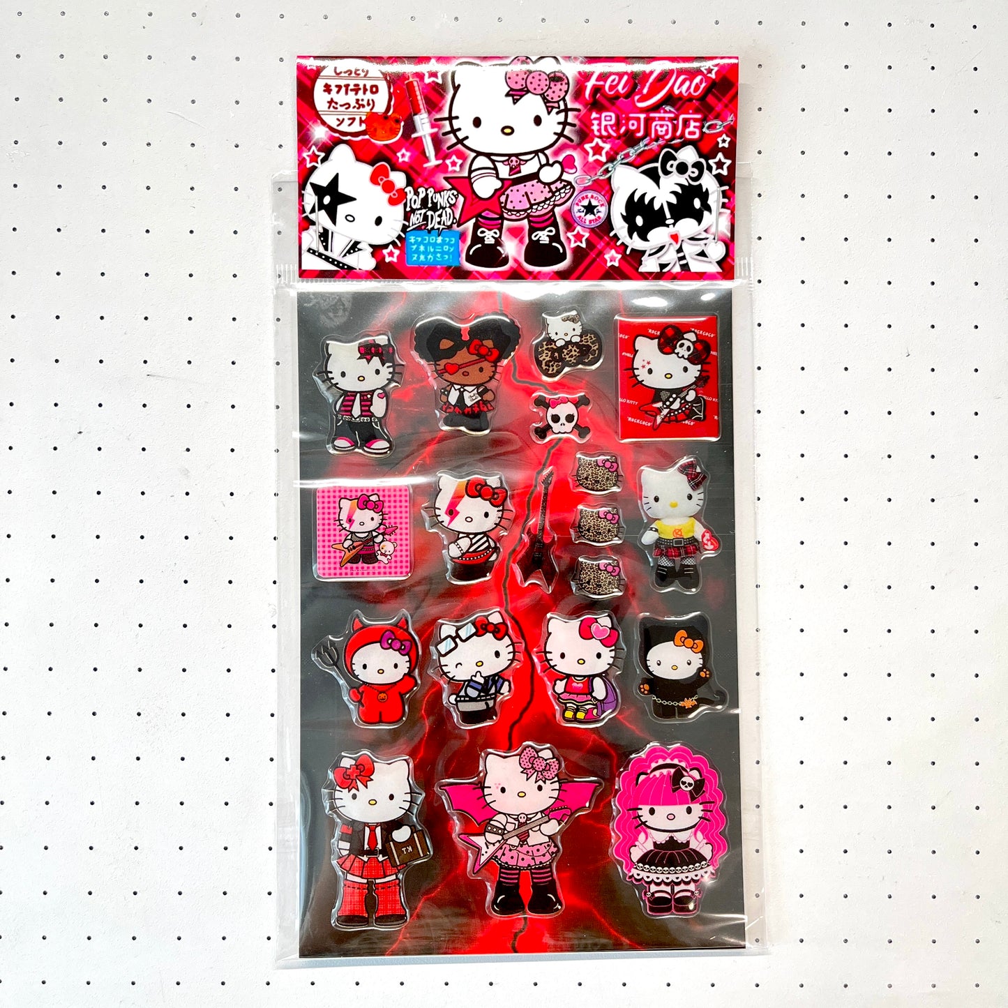 Rock Hello Kitty Cute 3D Dispensing Stickers