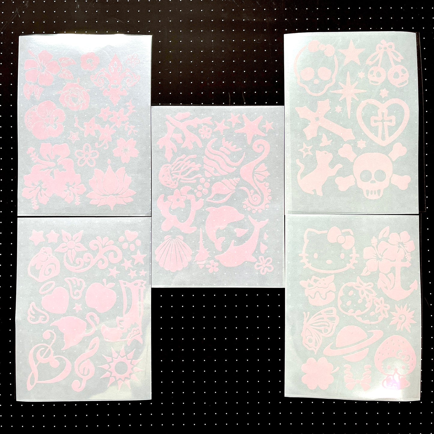 Glitter Tattoo Sticker Set