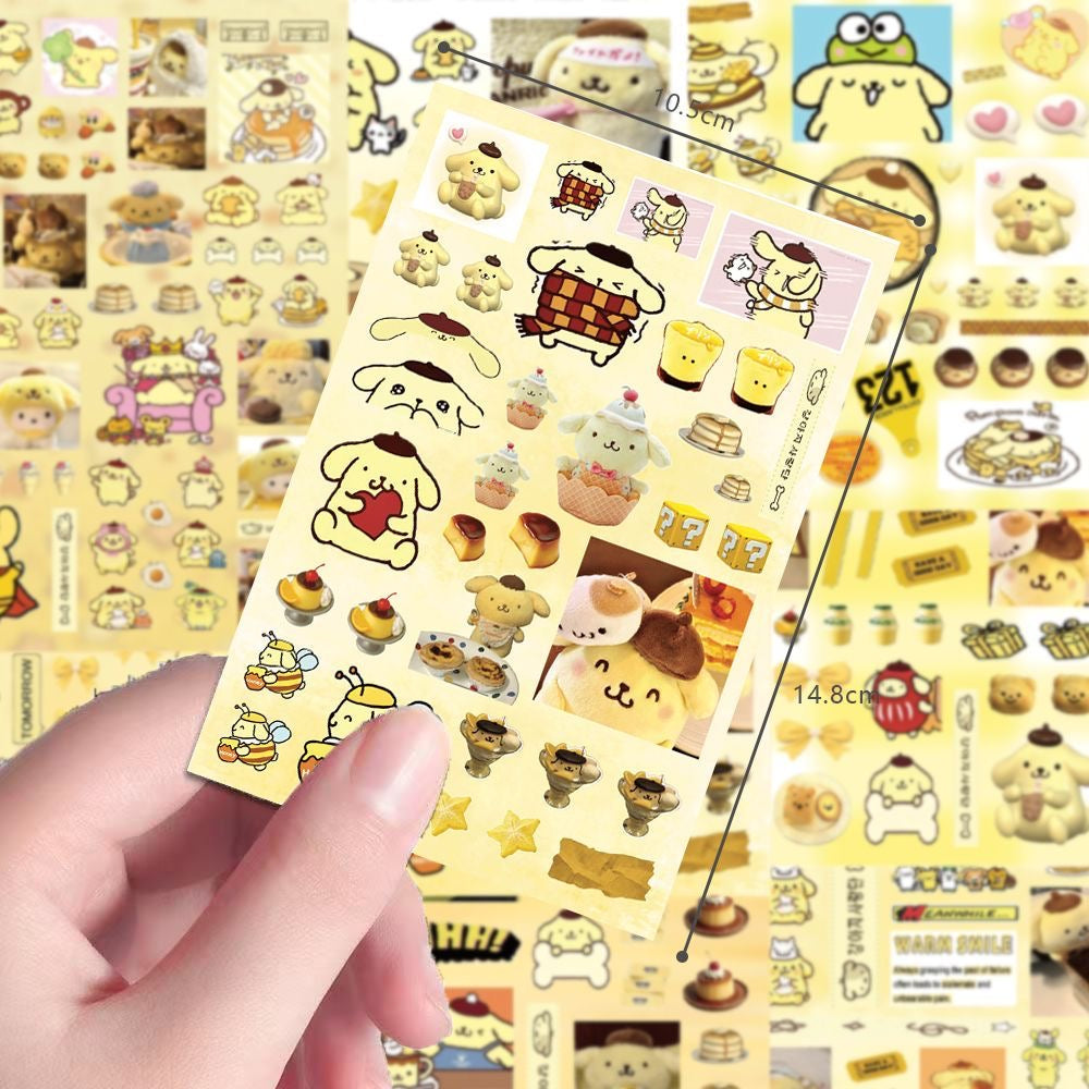 8 Sheets Pompompurin Stickers Style C