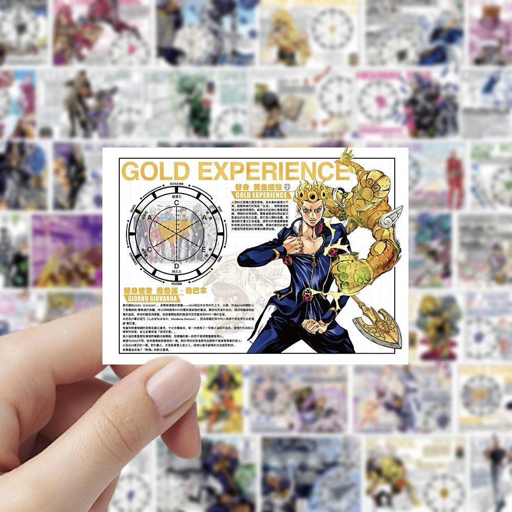 48Pcs Jojo Stand Encyclopedia Stickers