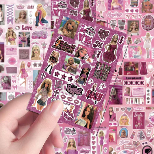 8 Sheets Barbie Stickers