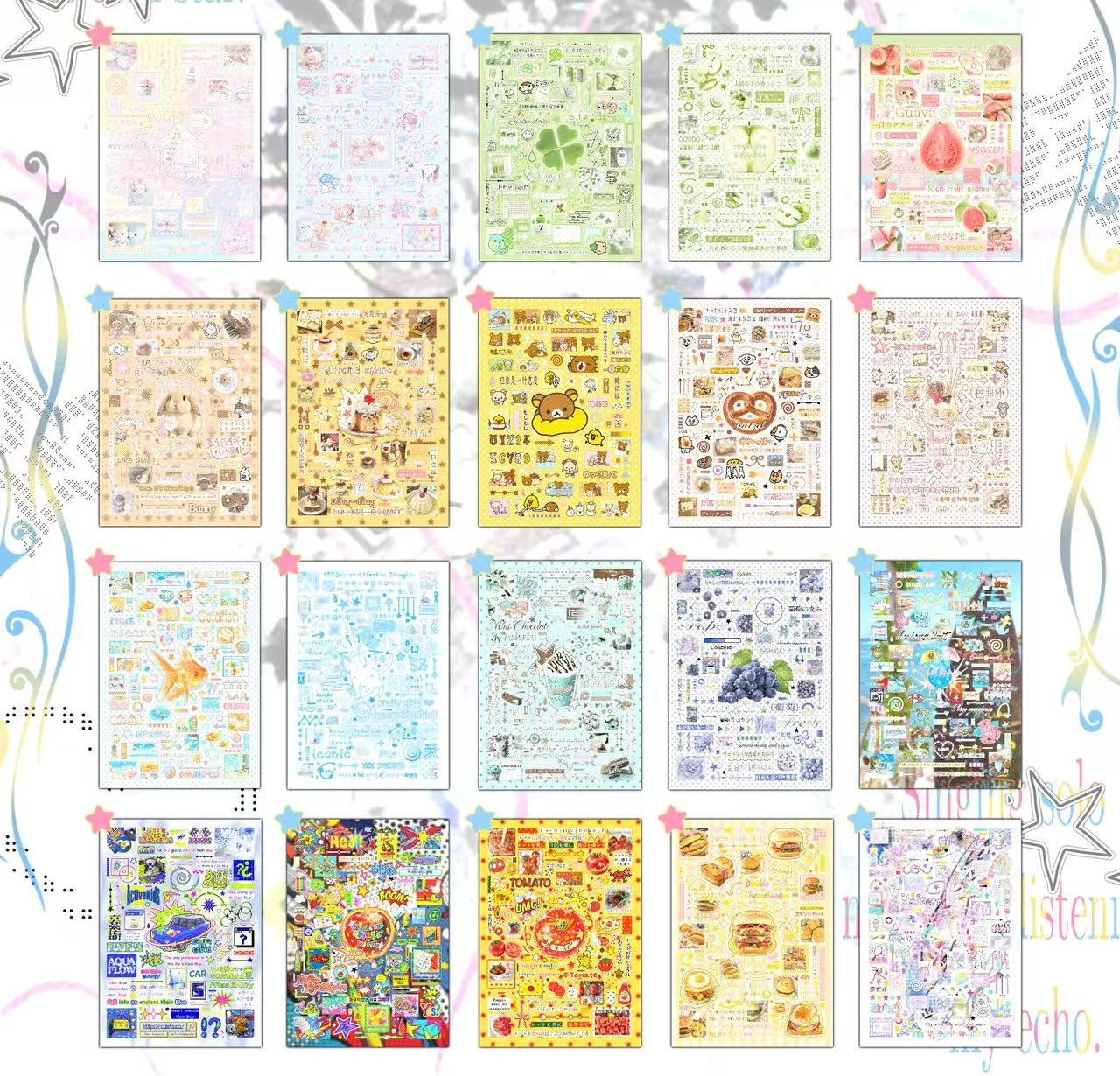 【Pre-Order】30Pages
Colorful Fantasy Sticker Book
