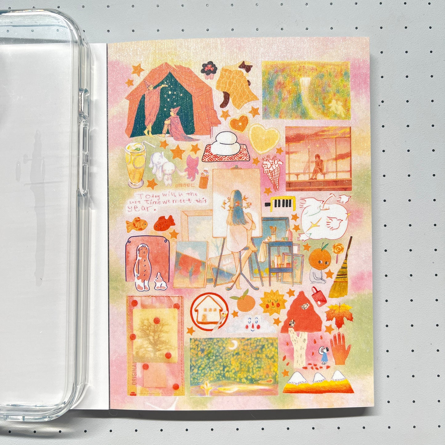 【Limited Edition 9】Steal a moment of leisure Sticker Book Handmade Sticker Phone Case