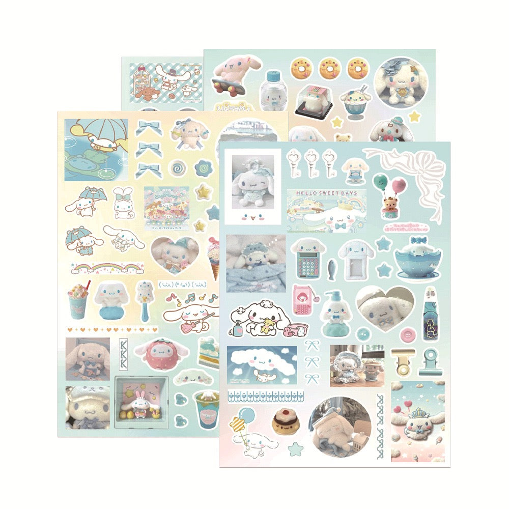 8 Sheets Cinnamoroll Stickers B