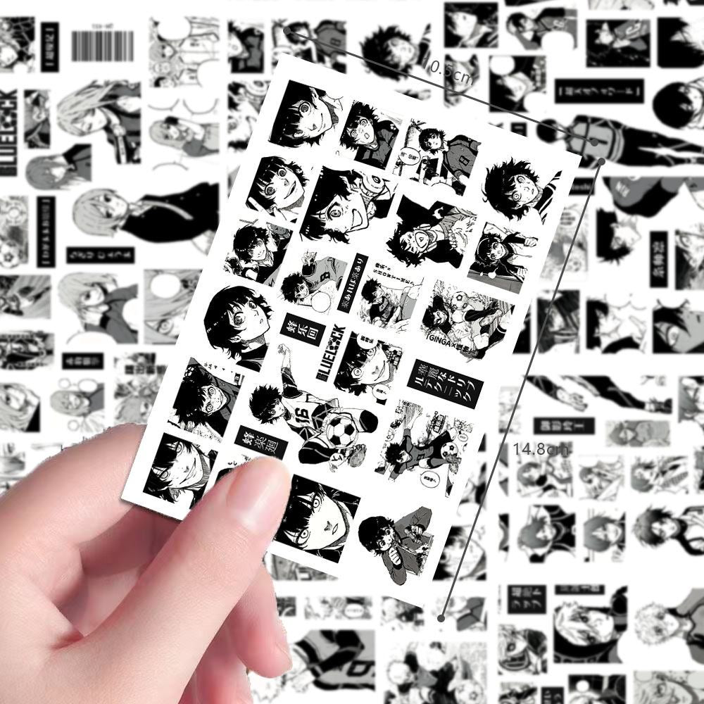 8 Sheets Blue Lock Stickers